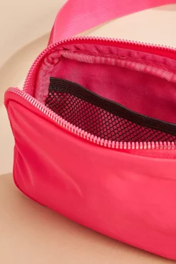 Women Versona Pink Nylon Sling Bag
