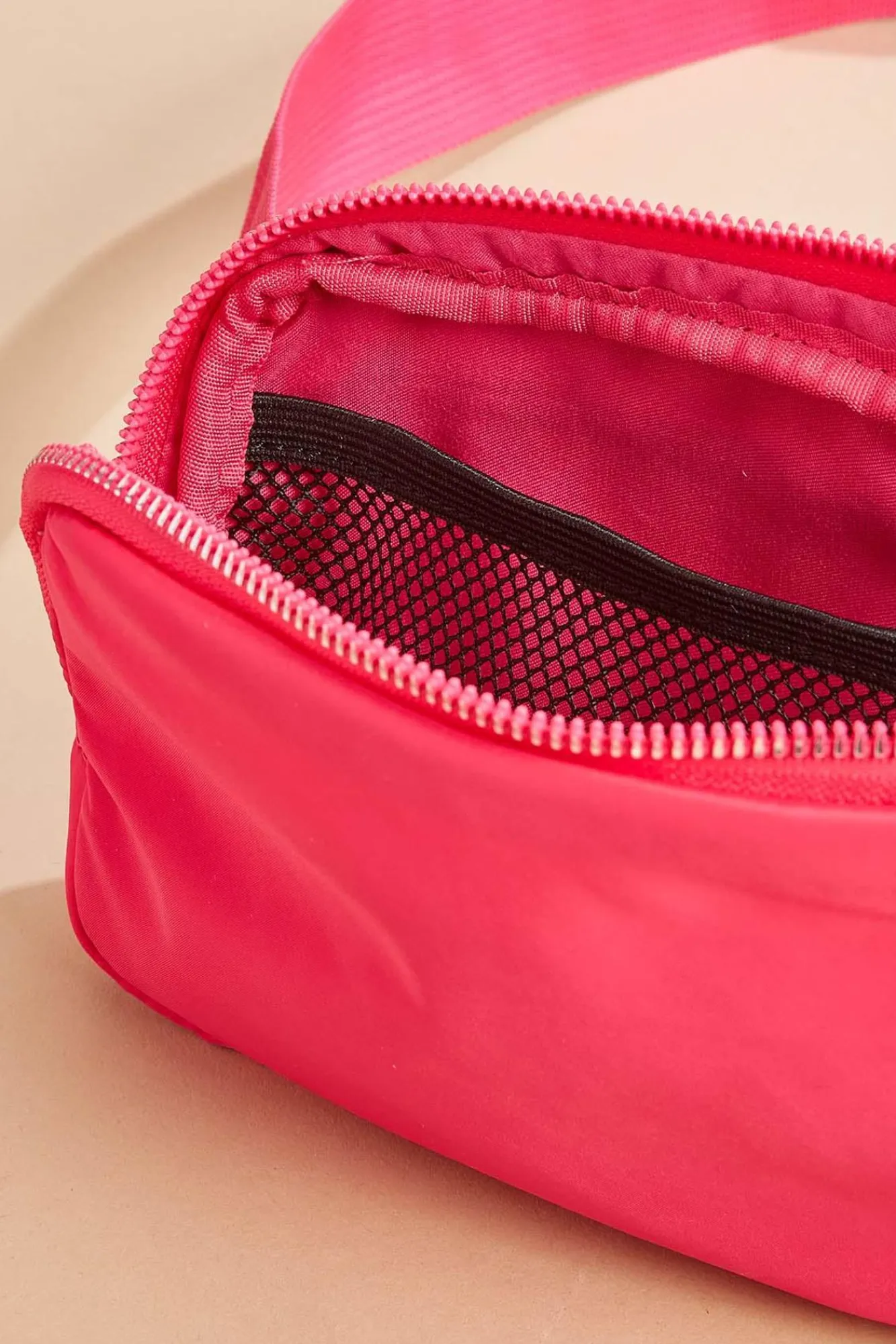 Women Versona Pink Nylon Sling Bag