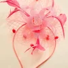 Women Versona Pink Rose Fascinator