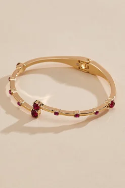 Women Versona Pink Stones Bangle Bracelet