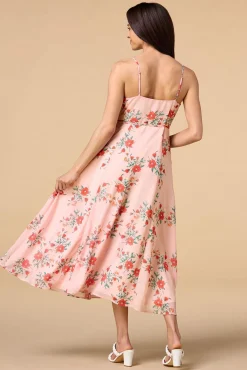 Women Versona Poppy Fields Midi Dress