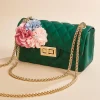 Women Versona Quilted Floral Jelly Crossbody