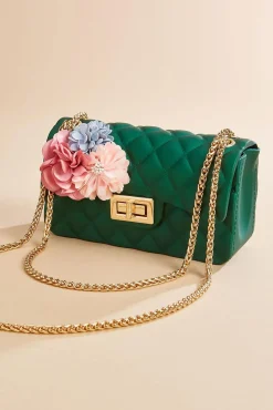Women Versona Quilted Floral Jelly Crossbody