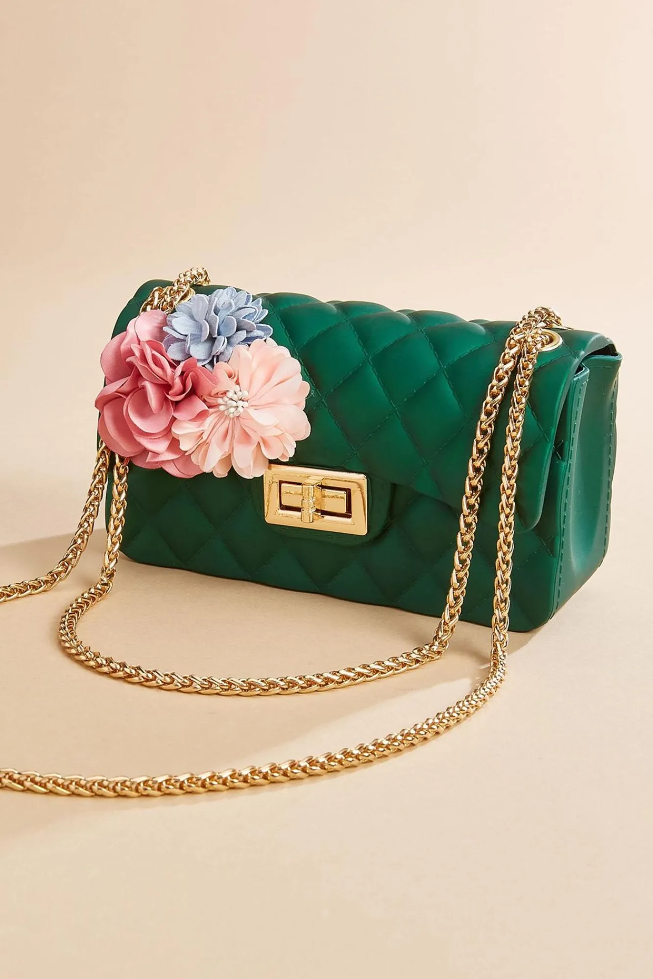Women Versona Quilted Floral Jelly Crossbody