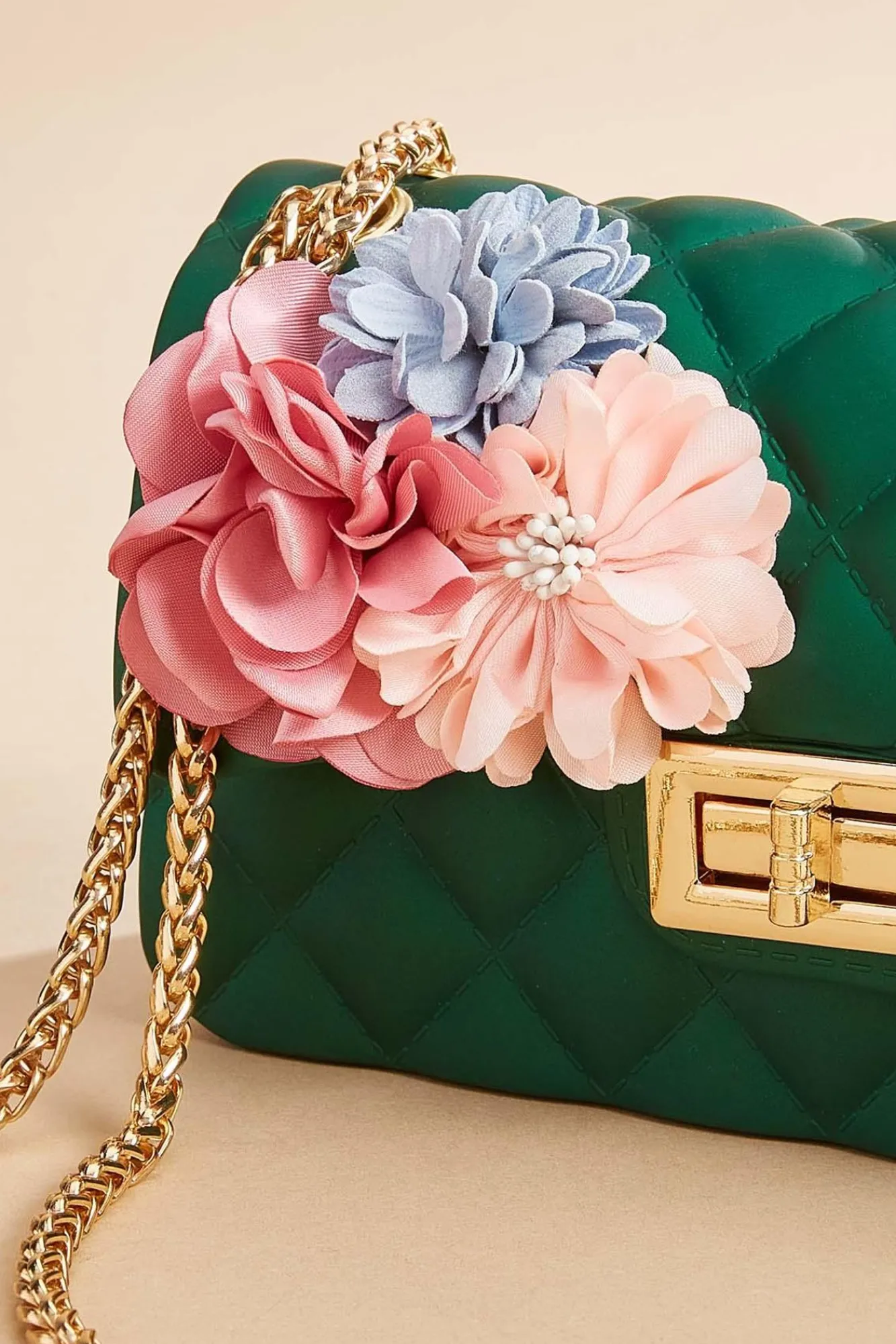 Women Versona Quilted Floral Jelly Crossbody