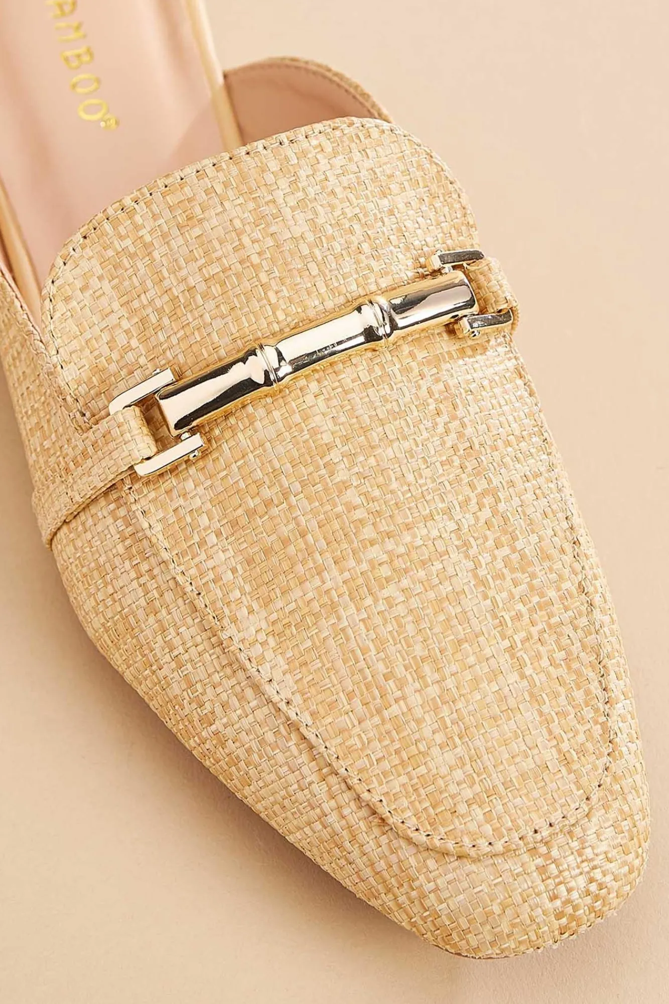 Women Versona Raffia Horsebit Mules