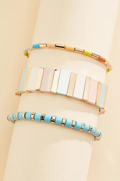 Women Versona Rectangle Bead Bracelet Set