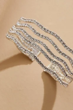Women Versona Rhinestone Cuff Bracelet