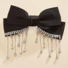 Women Versona Rhinestone Fringe Bow Barrette