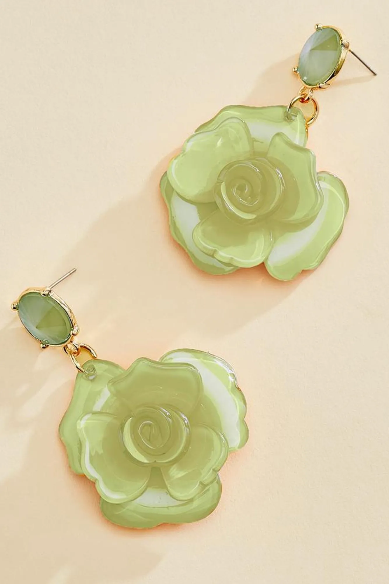 Women Versona Rubber Coated Petal Earrings