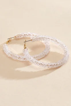 Women Versona Sparkling Hoop Earrings