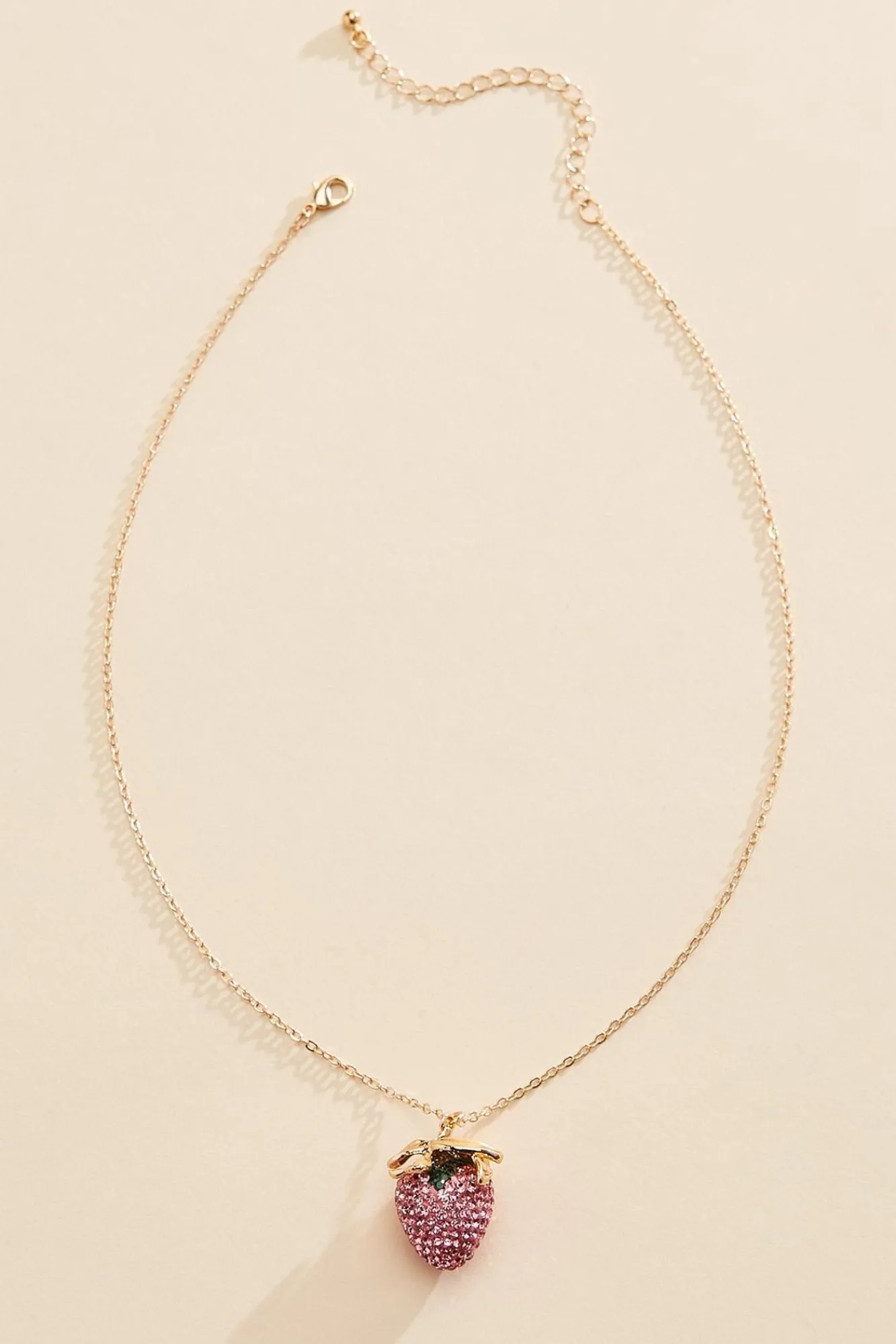 Women Versona Sparkling Strawberry Necklace