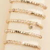 Women Versona Square Beaded Stretch Bracelet Set