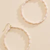 Women Versona Stacked Bead Ring Earrings