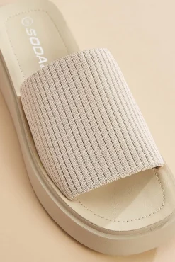 Women Versona Stretch Band Slide Sandals