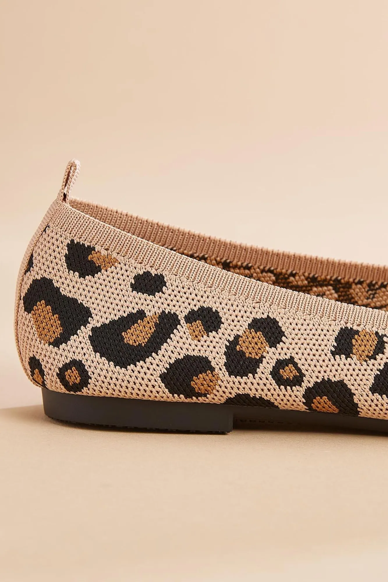 Women Versona Stretch Knit Leopard Flats
