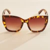 Women Versona Thick Tortoise Sunglasses