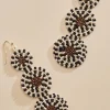Women Versona Tiered Circle Seedbead Earrings