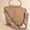Women Versona Top Handle Guitar Strap Handbag