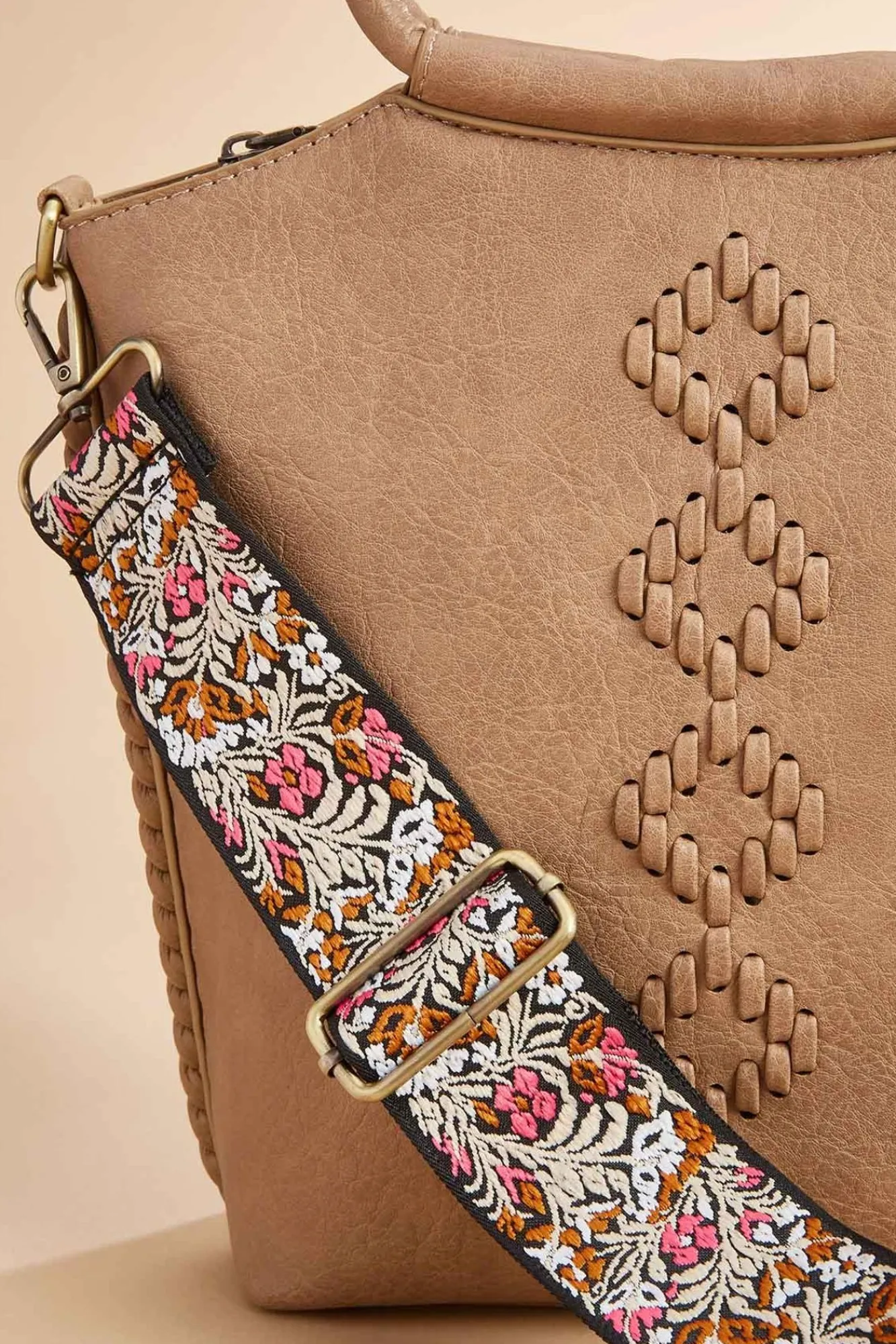 Women Versona Top Handle Guitar Strap Handbag