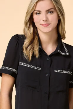 Women Versona Trim And Proper Top