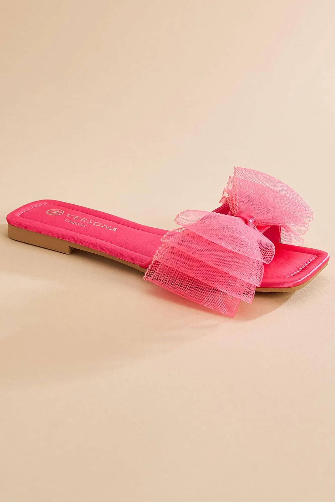 Women Versona Tulle Bow Slides