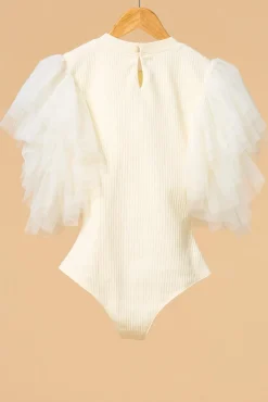 Women Versona Tulle Me Once Bodysuit