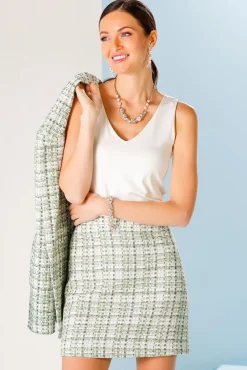Women Versona Tweed Between The Lines Skirt