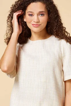 Women Versona Tweed My Lips Top