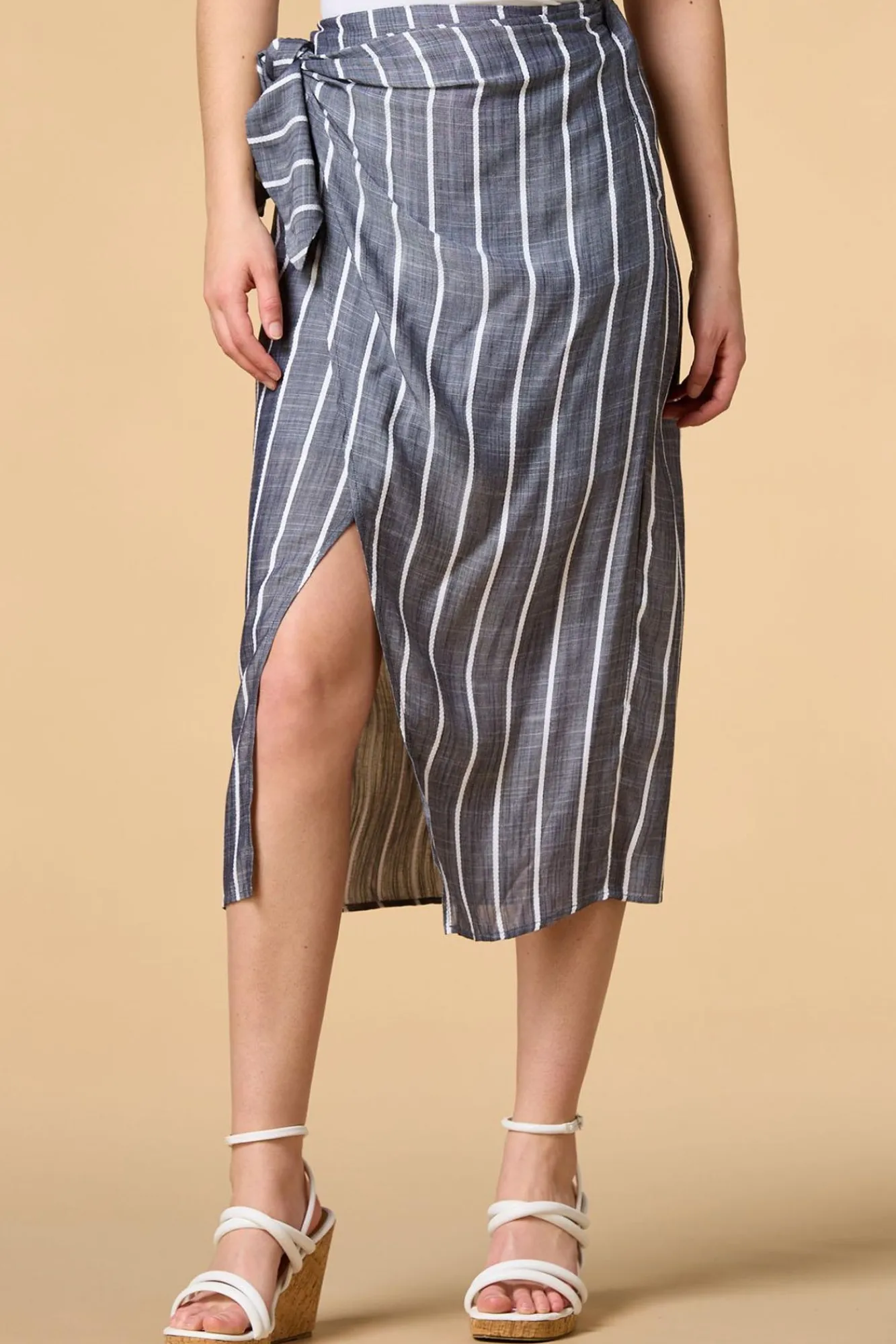 Women Versona Wrap Me Up Midi Skirt